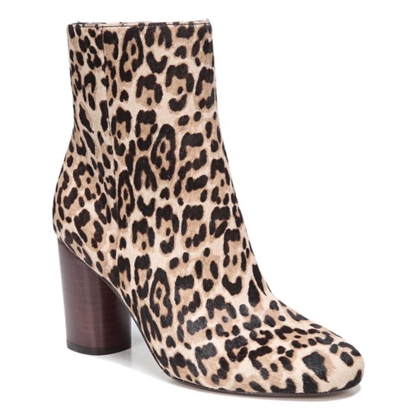 corra stacked heel bootie
